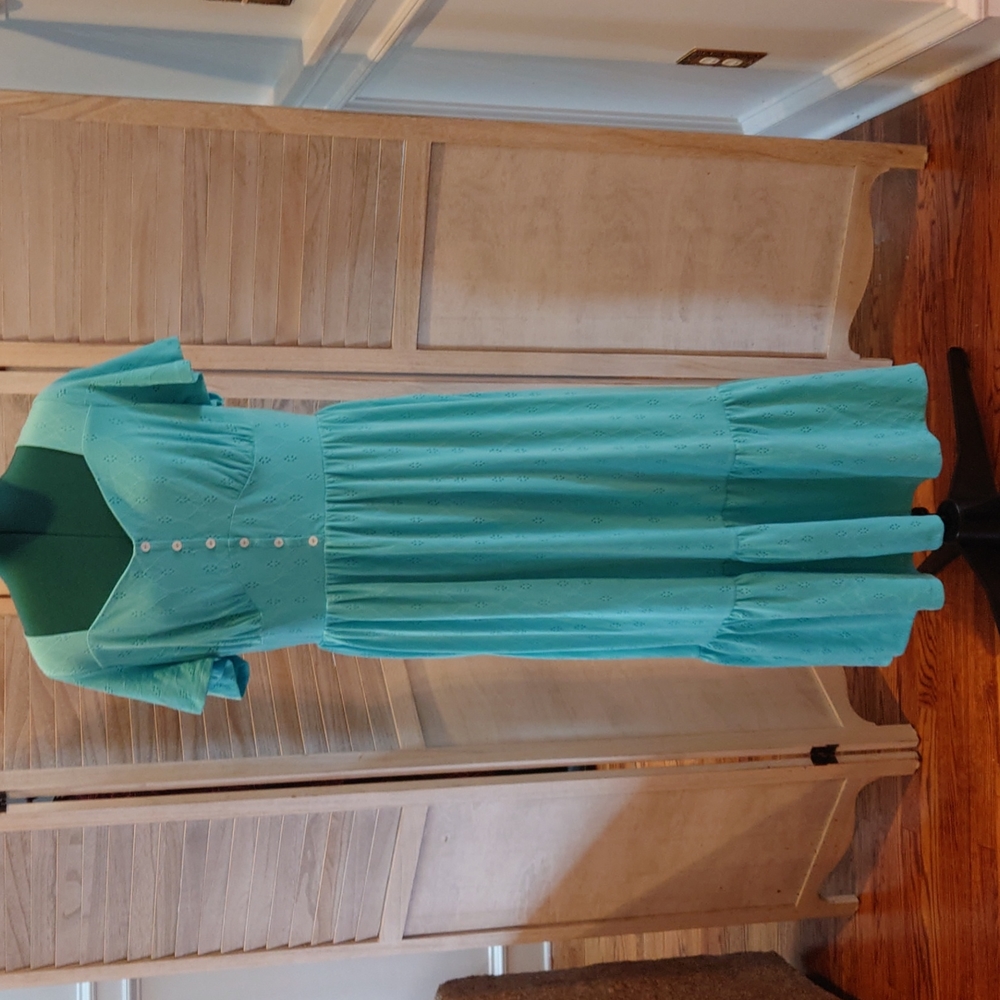 Lane Bryant Turquoise Maxi Dress